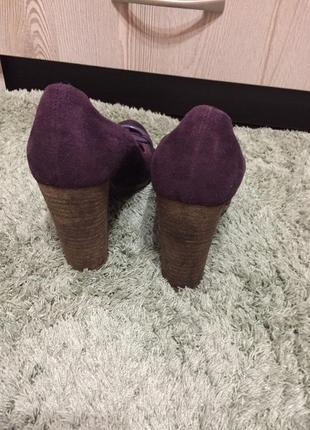 Шикарные фиолетовые туфли италия4 фото