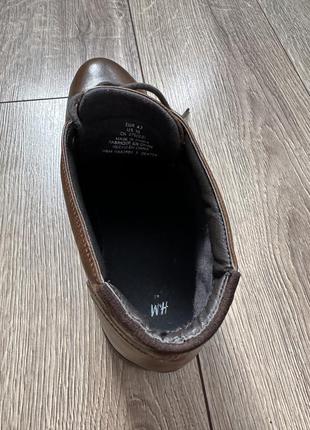 Кожаные ботинки мужские h&amp;m4 фото