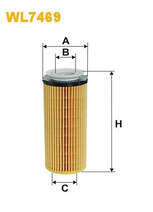 Фільтр оливи wix-filters (wl7469) — (bmw serie 3 (e90/e91/e92/e93), serie 5 (f10/f11/f18), serie 5 gt (f07gt)