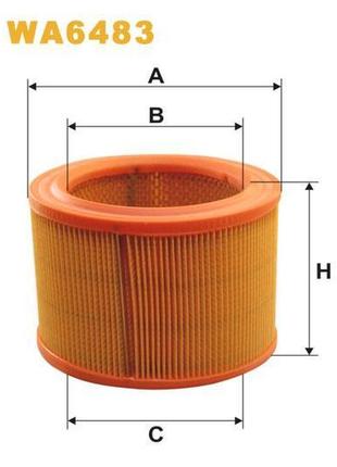 Фильтр воздушный citroen berlingo i, c15, xsara, zx; peugeot 205, 306, 309, partner i - wix filters (wa6483)