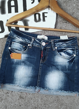 Модна джинсова спідниця для дівчинки