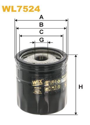Фільтр оливний wix filters (wl7524) — ford c-max ii / grand c-max, edge, focus iii, galaxy iii, kuga ii