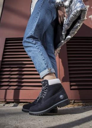 Женские ботинки timberland dark grey8 фото