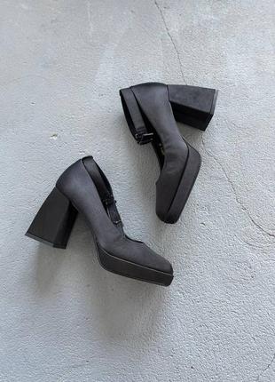 Шикарные женские туфли на каблуке, 38-39-4010 фото