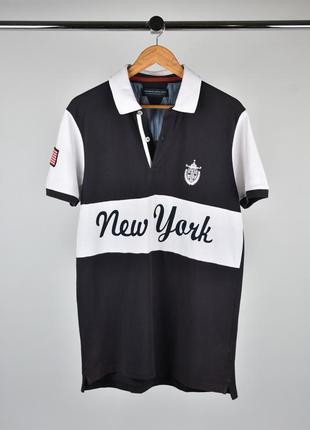 Jack jones чоловіче поло сухе біле синє new york розмір m l xl