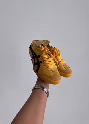 Женские кеды asics onitsuka tiger mexico 66 yellow6 фото