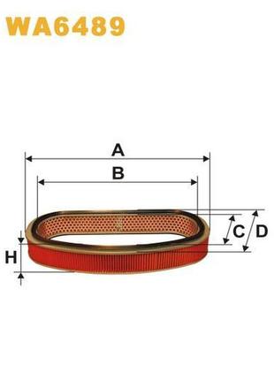 Фильтр воздушный honda accord iv (90-93); rover dolomite - wix filters (wa6489)