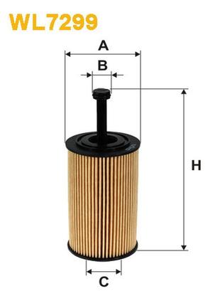 Фильтр масляный citroen berlingo i, ii, c2, c3, saxo, xsara, picasso; peugeot wix filters - (wl7299)