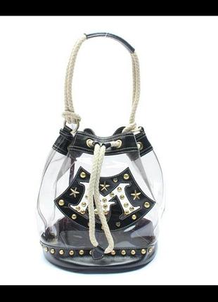 Брендовая кожанная сумка на зятяжке moschino, оригинал