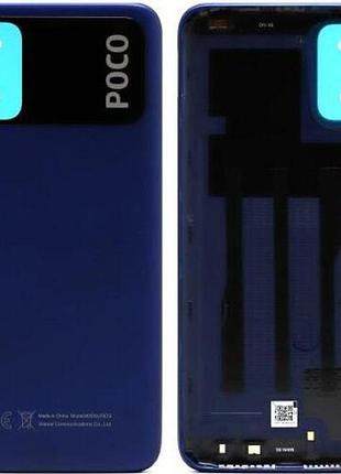 Задняя крышка xiaomi poco m3 blue, оригинал