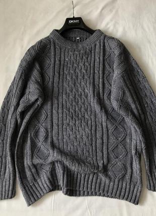 Свитер из льна( крапива). цемент. m-l