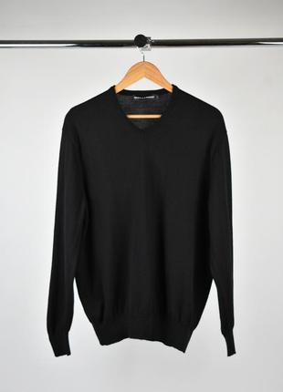 Waren parker made in italy мужской шерстяной  легкий свитер пуловер размер l