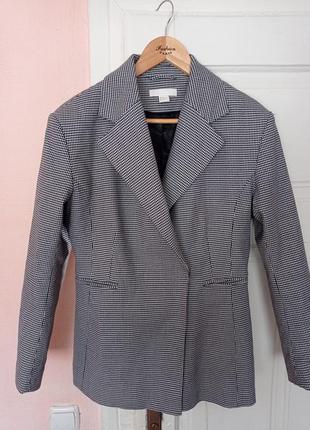 Крутой пиджак клетка гусиная лапка