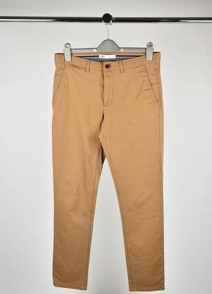 Zara мужские брюки чиносы светло коричневые размер 31 m