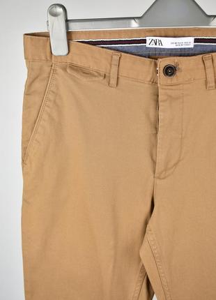 Zara мужские брюки чиносы светло коричневые размер 31 m3 фото