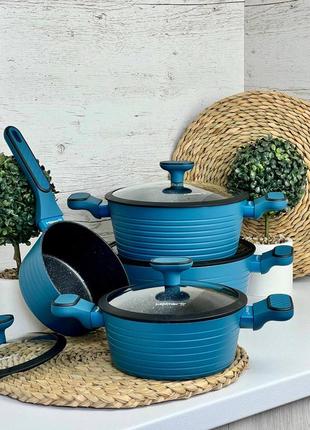 Набір посуду від торгівельної марки holmer у стильному синьому кольорі ❤️