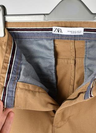 Zara мужские брюки чиносы светло коричневые размер 31 m6 фото