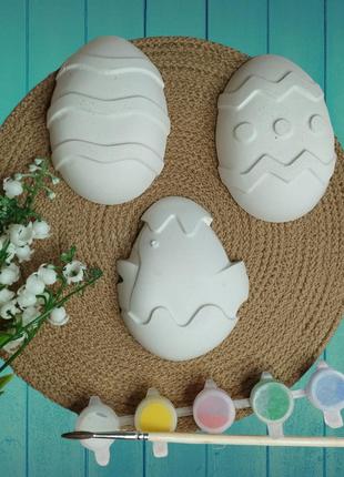 Пасхальный набор гипсовых фигурок яйца для творчества гипсовые фигурки для раскраски