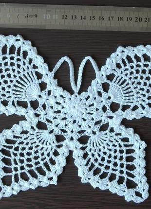 Салфетка крючком "бабочка" / серветка гачком "метелик"