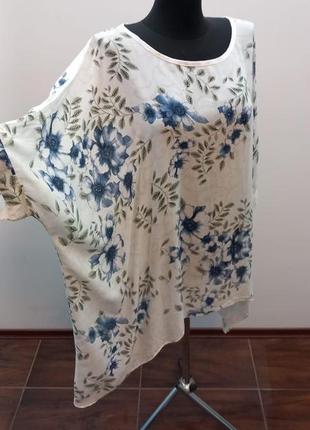 Бавовняна блуза вільного крою італія