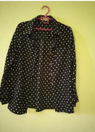 Женская рубашка в горох