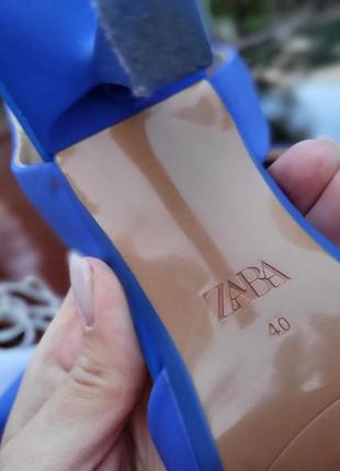 Стильные туфли электрик zara с бантиком2 фото