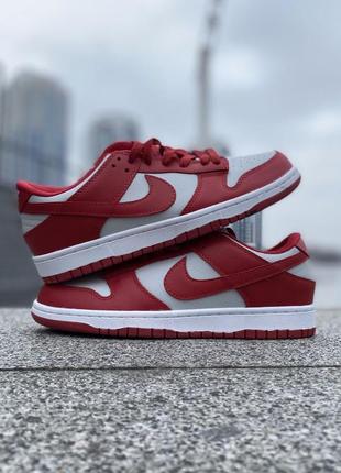 Nike sb dunk red&amp;white6 фото