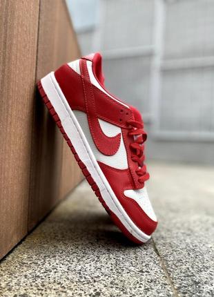 Nike sb dunk red&white