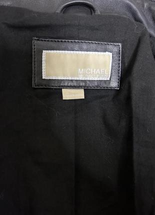 Кожаная оригинальная куртка бренда michael kors3 фото