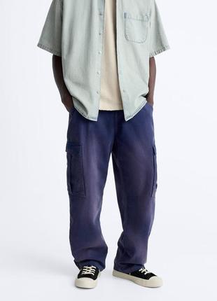 Джинси штани карго zara розмір 40 31 s-m1 фото