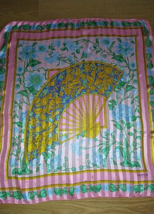 Lanvin прекрасная винтажная старинная шелковый платок1 фото
