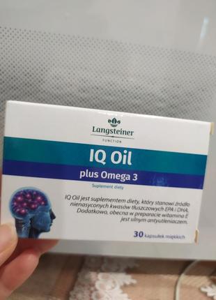 Дієтична добавка "iq oil + омега 3" langsteiner, 30 капсул5 фото