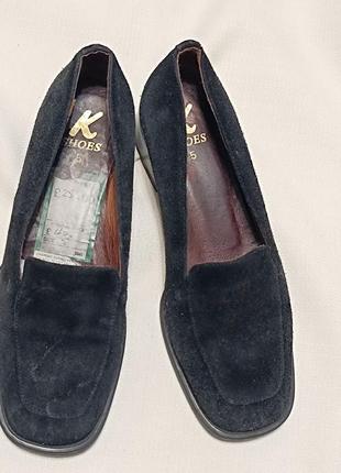 Замшевые туфли на устойчивом каблуке, by silpa2 фото