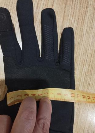 Спортивные перчатки forclaz на флисе трекинговые7 фото