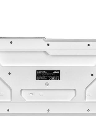 Белая игровая клавиатура 2e-kg315u с rgb подсветкой 11 сценариев и программным обеспечением4 фото