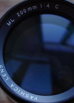 Объектив yashica ml 200mm 4 с байнет c/y