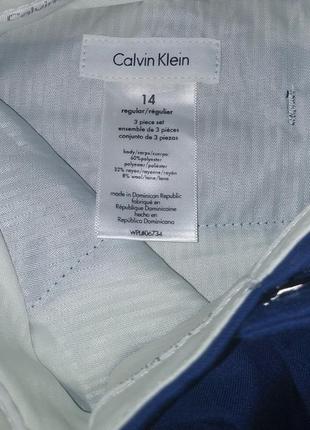 Классические синие брюки calvin klein regular made in dominican republic, молниеносная отправка6 фото