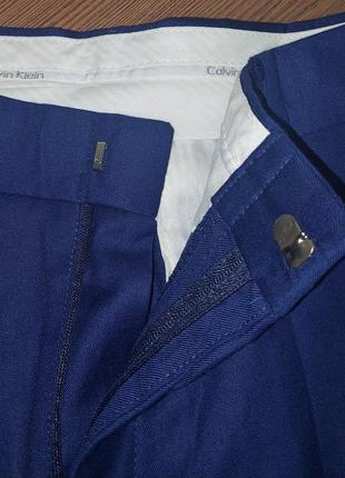 Классические синие брюки calvin klein regular made in dominican republic, молниеносная отправка4 фото