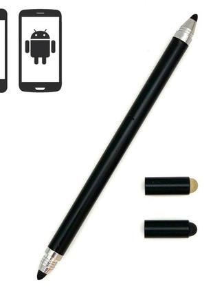 Стилус для сенсорного экрана 4в1 android iphone черный