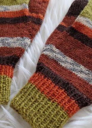 Вязані руквички на осінь зиму, тонкі й теплі перчатки. подарунок дівчині жінці сестрі мамі подрузі2 фото