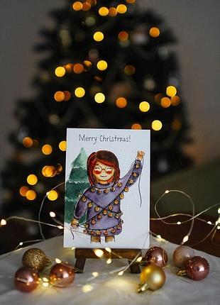 Листівка "merry christmas"