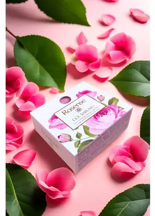 Натуральное мыло с лепестками роз rosense