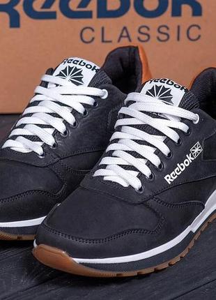 Мужские кожаные кроссовки reebok1 фото