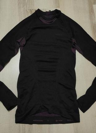 Термобелье верх, анатомическая термо-кофта, бесшовный термо-реглан wedze на xs-s