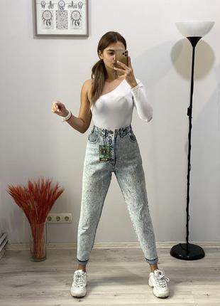 Джинсы mom teddy