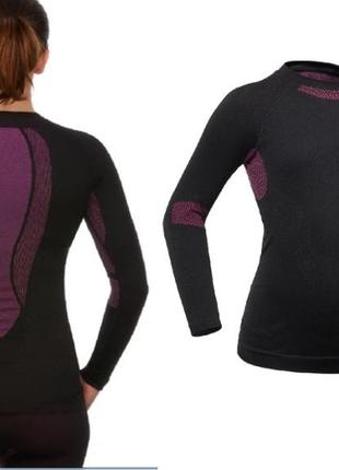 Термобелье верх, анатомическая термо-кофта, бесшовный термо-реглан wedze на xs-s