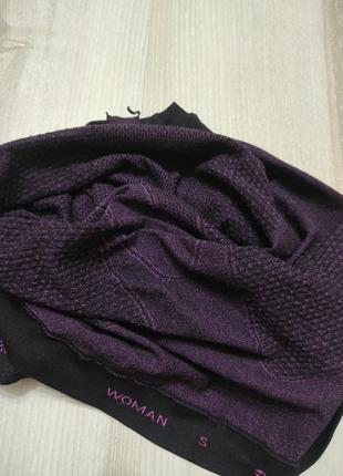 Термобелье верх, анатомическая термо-кофта, бесшовный термо-реглан wedze на xs-s