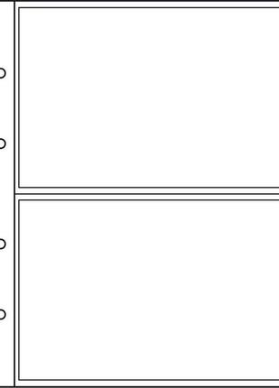 Лист до альбому leuchtturm, numis для банкнот та листівок 165х107 мм, nh02