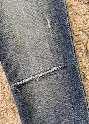 Актуальні джинси скінні з розрізами №521max4 фото