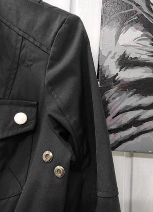 Zara водонепроницаемая куртка весна -осень черный жакет4 фото